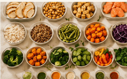 La variété des composants Foodizy