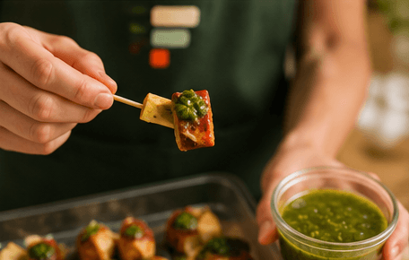 Un chef Foodizy goûte un plat